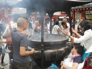 Large incense burner in sensouji