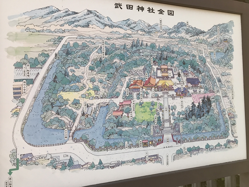 Map of Takeda Shrine